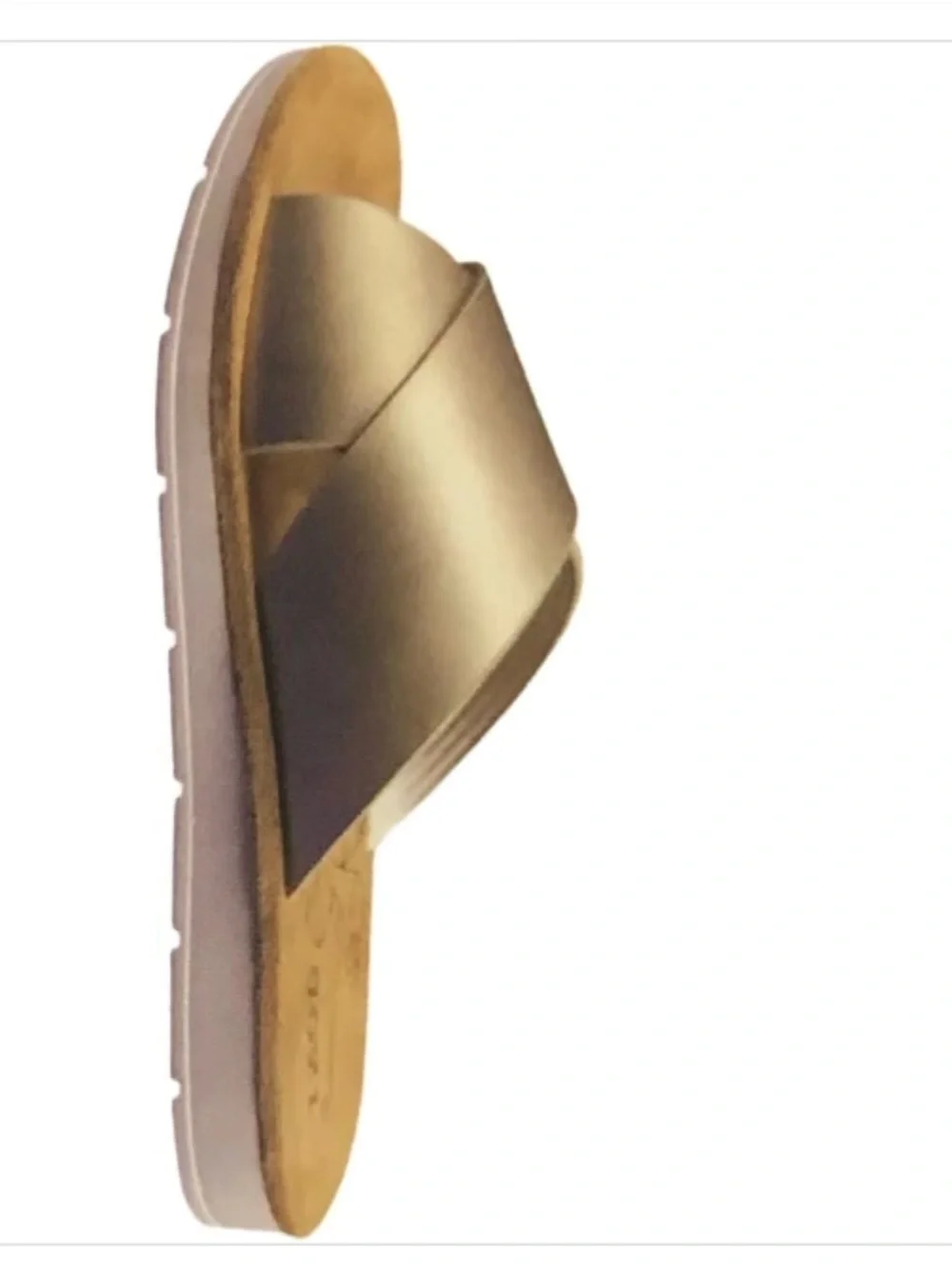 Izod Ladies Alyssa Gold Strap Sandal